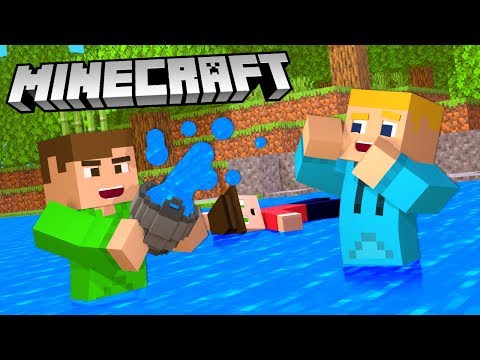 FYLLER EN HEL SJÖ I MINECRAFT MED AMBO OCH OLOF | #9