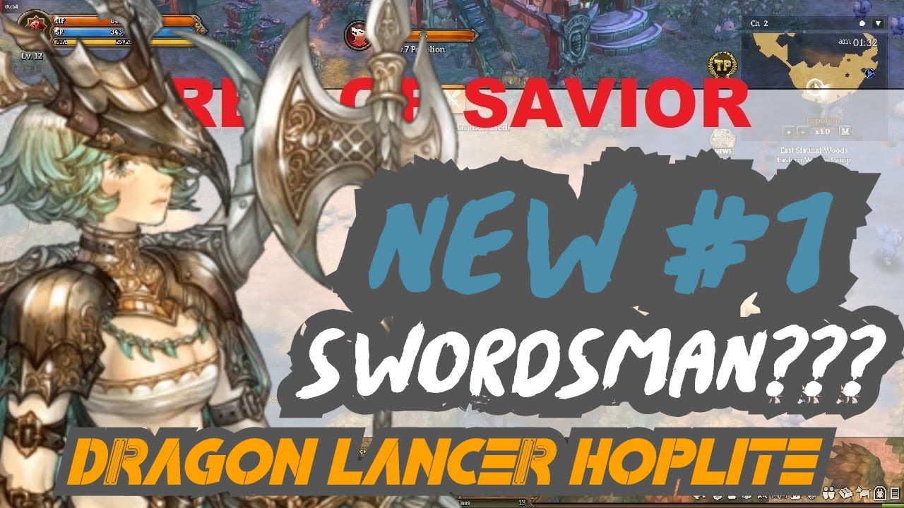 tree of savior ดาบคู่  New Update  Popular Swordsman Build # 3 - Dragoon Lancer Hoplite