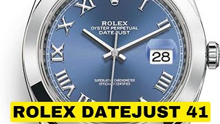 Rolex Datejust 41 Stainless Steel/Oyster Bracelet / 126300-0017 / Blue Roman Dial @Awesome Watches