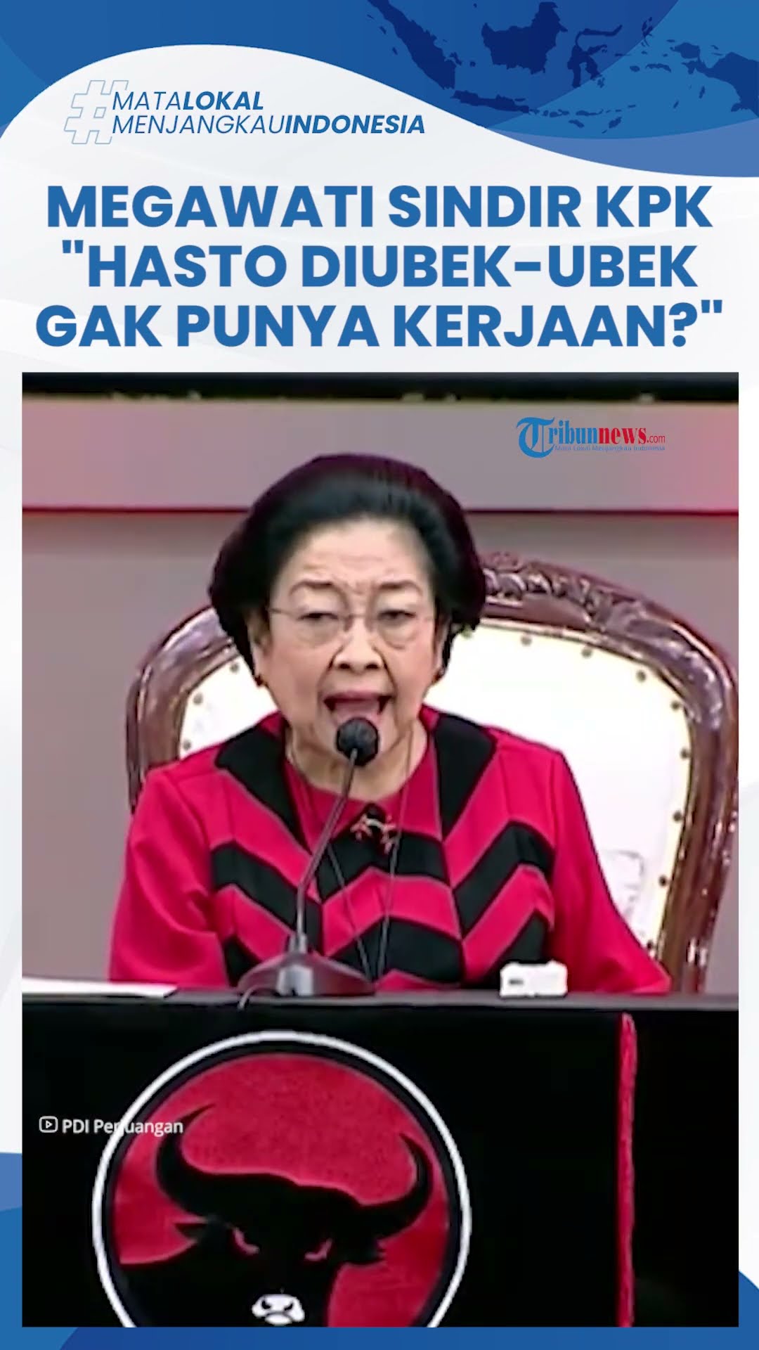 Emosi Megawati ke KPK seusai Sekjen PDIP Tersangka: Cuma Hasto Diubek-ubek, Gak Punya Kerjaan Aja