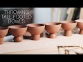 How to Throw and Trim Bowls with Tall Foot-rings