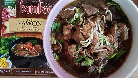 Resep Rawon Daging Sapi Bumbu Instan Bamboe