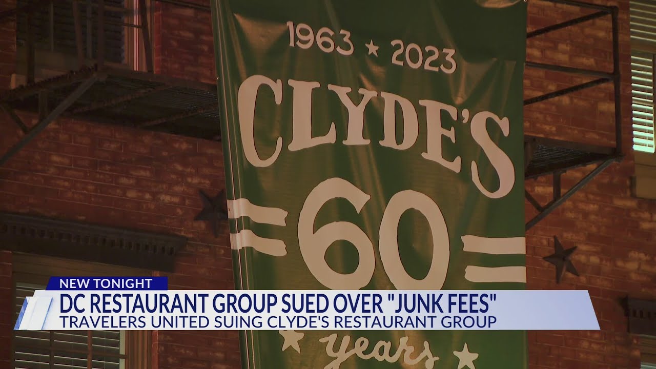 Clyde's Restaurant Group in DC being sued over 'junk fees' - YouTube