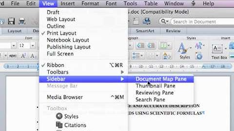 Tables - Thesis Formatting on Microsoft Word for Mac 2011
