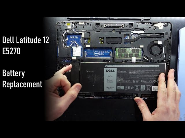 Latitude E5270 SSD 256GB Win11 バッテリー交換済 Dell Latitude 12 E5270 Battery replacement - YouTube