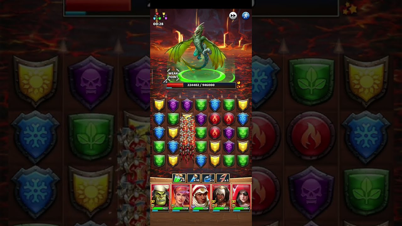 147. Empires & Puzzles: Green Nature 5 star Venomtail Dragon Titan ⚔️