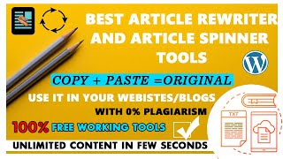 Best Article Rewriter and Article Spinning Tools or Websites to Avoid Plagiarism for FREE screenshot 4