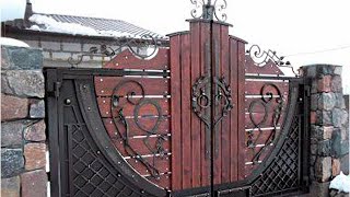 40 красивых кованых железных ворот! Идеи дизайна входных ворот!