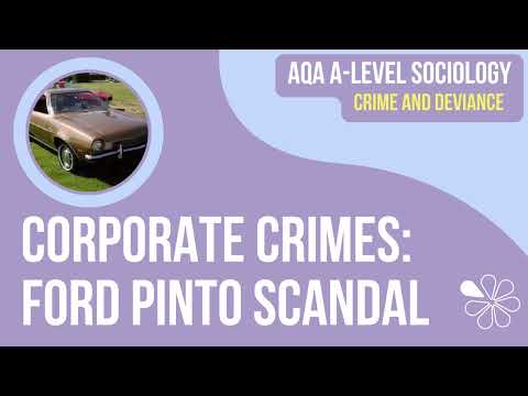 Corporate Crime Example: Ford Pinto Scandal | A Level Sociology | Crime & Deviance
