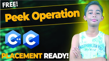 Peek Operation in Stack Using Arrays (With C Code & Explanation)