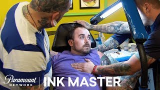 Color Realistic Battle Scene: Elimination Tattoo | Ink Master: Shop Wars (Season 9)