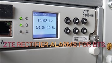 ZTE RECTIFIER Alarm setting Part 2 for BTS Team.@technic.bangla