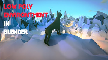 Blender Easy Low poly Environment || Low Poly Landscape Tutorial Blender