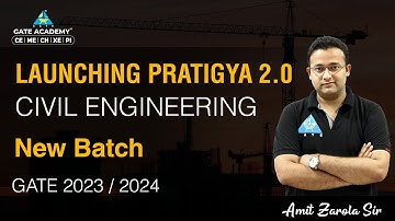 Launching New Batch ( Pratigya 2.0) | Civil Engineering | Amit Zarola Sir
