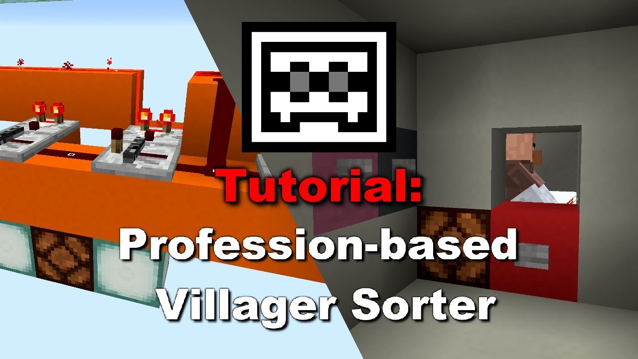 Tutorial - Profession-based Villager Sorter | Minecraft 1.13