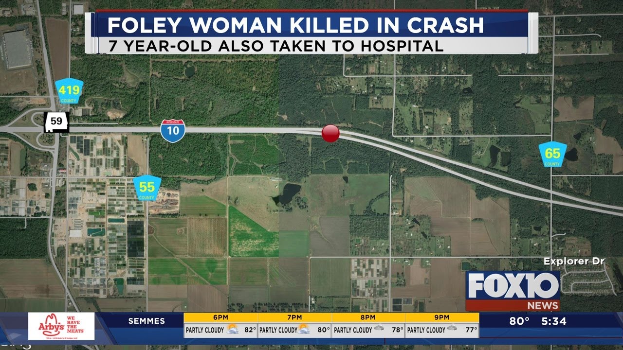 Foley woman killed in crash on I10 YouTube