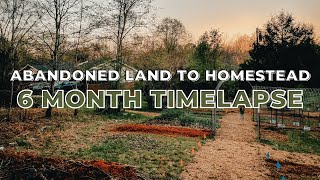 Homestead Timelapse  First 6 Months | How We Made it Happen as Newbies