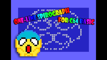 Commodore 64 basic spirograph one-liner