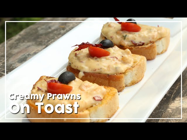 Garlic Prawns | How To Make Prawns Toast | Prawn On Toast | Quick Starter Recipe | Get Curried