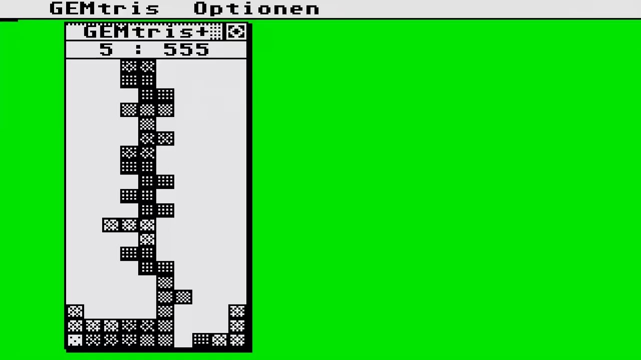ATARI ST GEMTRIS GEM TRIS ~ TETRIS COLOR 320X200 By R Grothmann