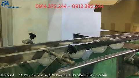 Máy chiết rót, giá máy chiết rót 1 vòi, máy chiết rót 1 vòi gia nhiệt có băng tải tự động