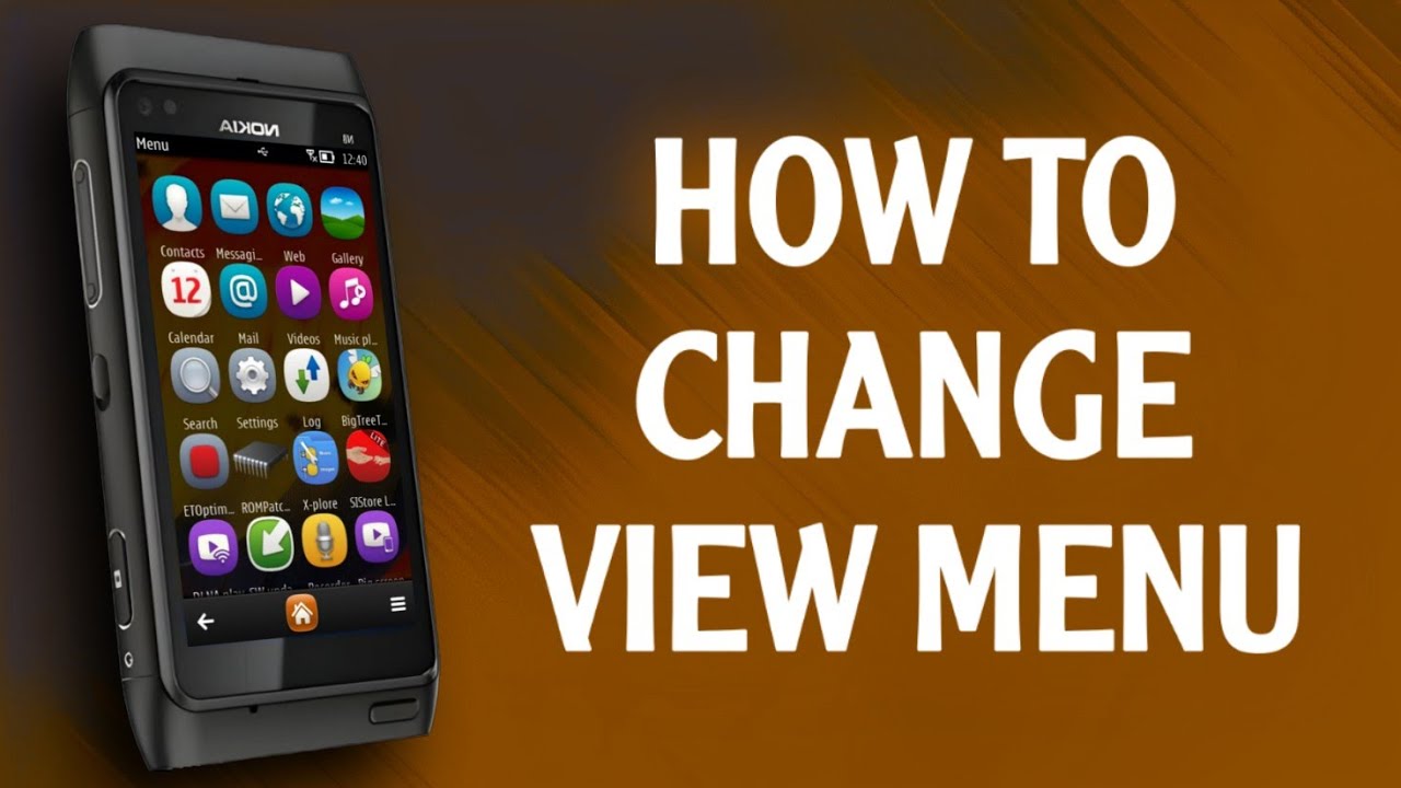 How to change view menu for Nokia Belle Refresh - N8 - YouTube