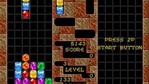 Columns: Arcade Mode (Sega Genesis)