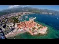 Montenegro Budva and Sveti Nikola Air video from a Drone FPV