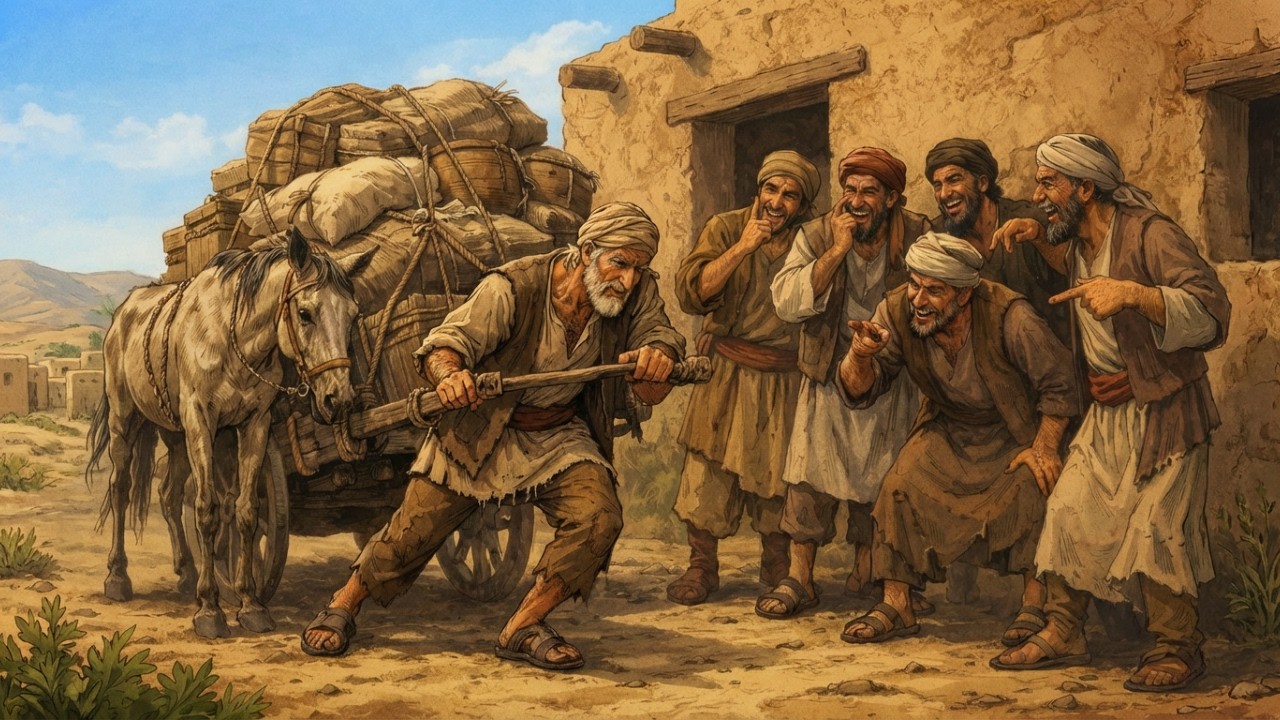 قصة الرجل الفقير الذي سخرون منه لأنه دافع عن حصان مُهان ثم انقلبت القصة