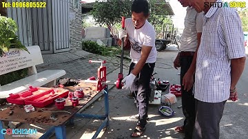 Hướng dẫn sử dụng bộ dụng cụ tiện ren ống cầm tay SD702-SD705-SD707