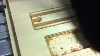Cutting Wooden Train Track on a Shopbot Desktop