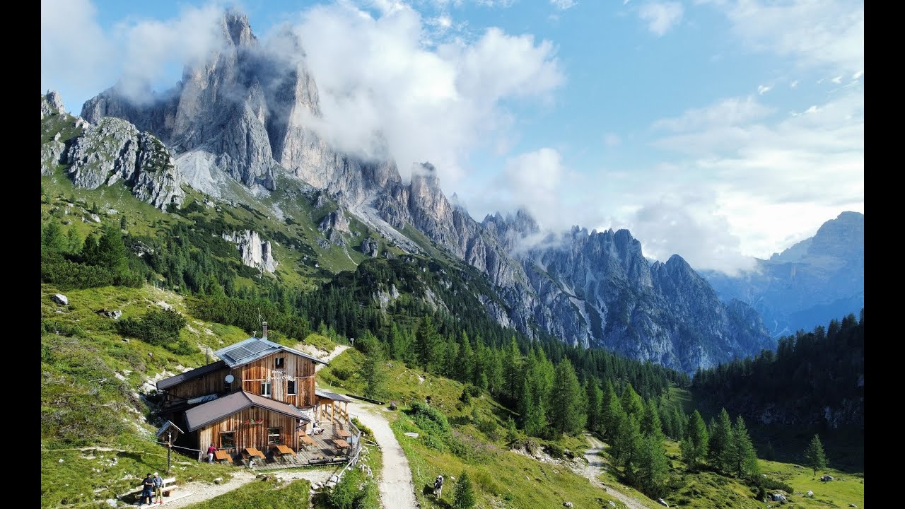 Drone Footage of Hiking in Italian Dolomites -  2022