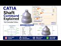 CATIA V5 Shaft Command Explained in 5 Minutes | Full Tutorial for Beginners