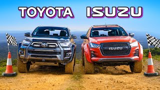 【オフロードバトル！】トヨタ ハイラックス vs いすゞ D-MAX