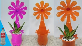 GARDENING IDEAS | CREATIVE PLANT POT FROM PLASTIC BOTTLE