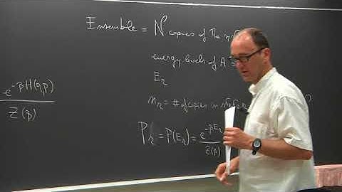 ICTP MediaCore Statistical mechanics Lecture 19 of 29