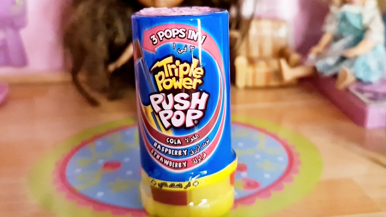 Triple Power Push Pop Candy, 3 Pops In 1!