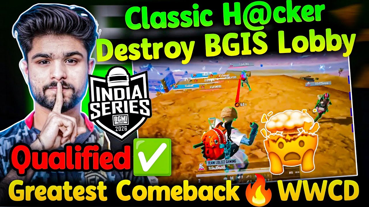 🐐Classic H*ker Destroyed BGIS Lobby😱 Qualified For Round 3🔥 WWCD Comeback🥵