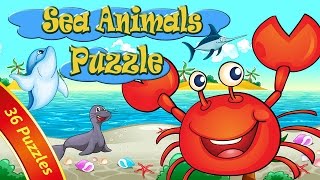 Sea Animals Puzzle Lite - Preschool and Kindergarten Learning Games screenshot 1