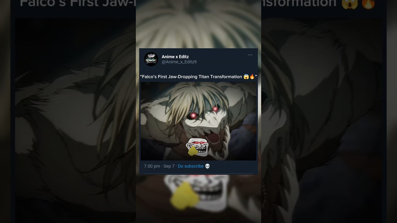 Falco Titan transformation 💀📈