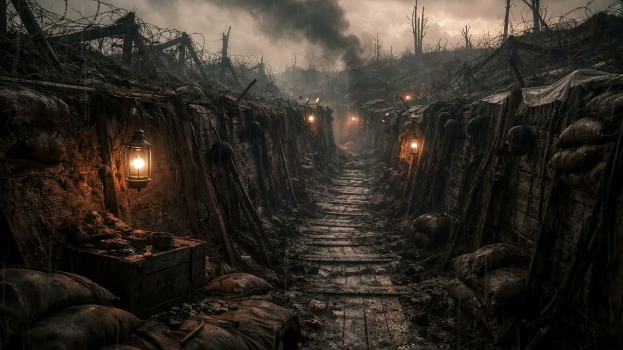 You are in a ww1 trench 🪖🎖 | Battlefield Ambience