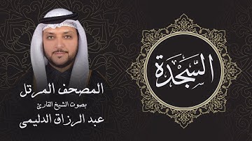 سورة السجدة ( تلاوة مرئية بالأيات ) المصحف المرتل للشيخ القارئ/ عبد الرزاق الدليمي
