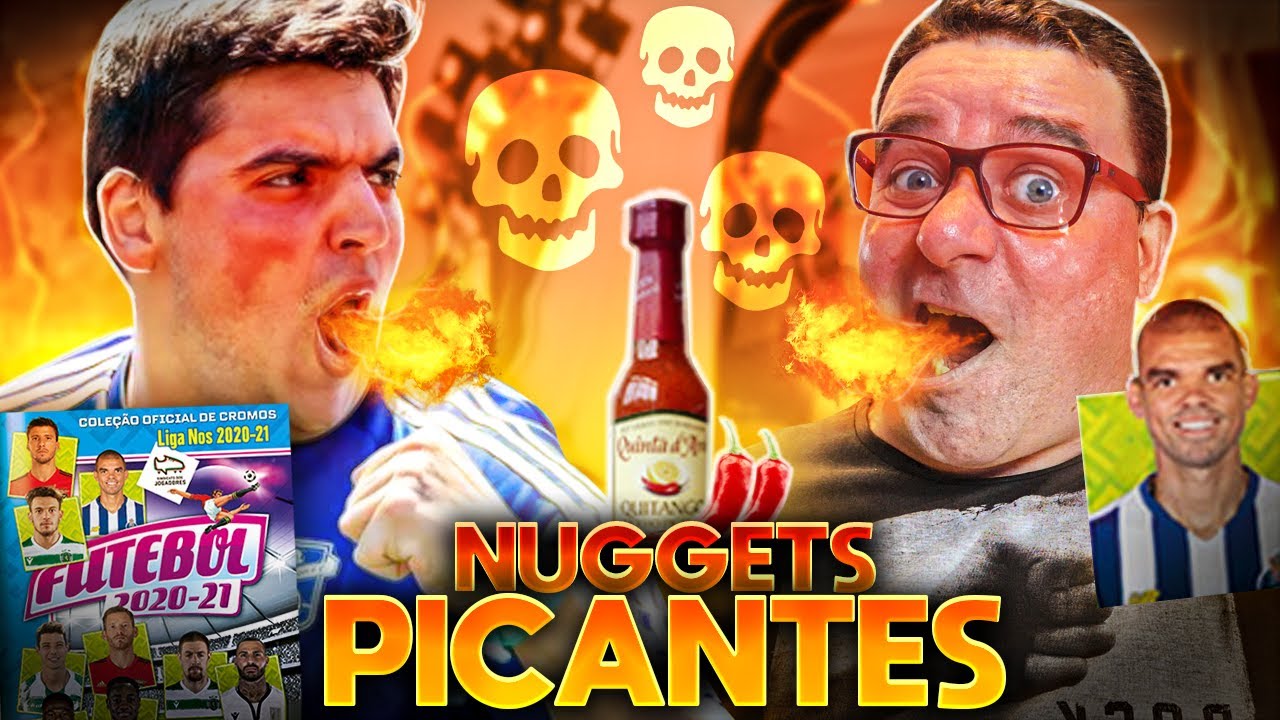 DESAFIO NUGGETS COM PICANTE E CROMOS DA BOLA