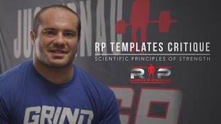 RP Templates Critique | Dr. Mike Israetel | JTSstrength.com