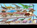 Ultimate Race 24 Dinosaurs Running Race: Which is the Fastest? Animal Revolt Battle Simulator