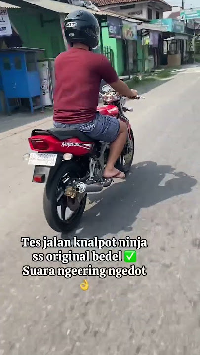 Knalpot ninja ss original bedel 👌 #kawasakininja #ninjass #ninja150 #ninja2tak #twostroke #2tak