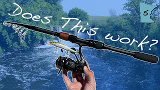Super Affordable Telescopic Fishing Rod Review - River Wade Fishing -  Kingswell Fishing 