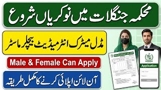 Forest Department Jobs 2026 Apply Online | Latest Government Jobs 2026 Pakistan