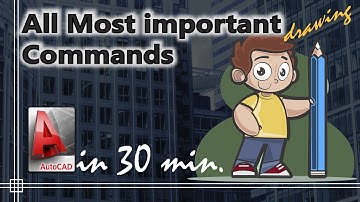 Autocad - The Most Important Drawing Commands Explained in 30 minutes -  Part 2