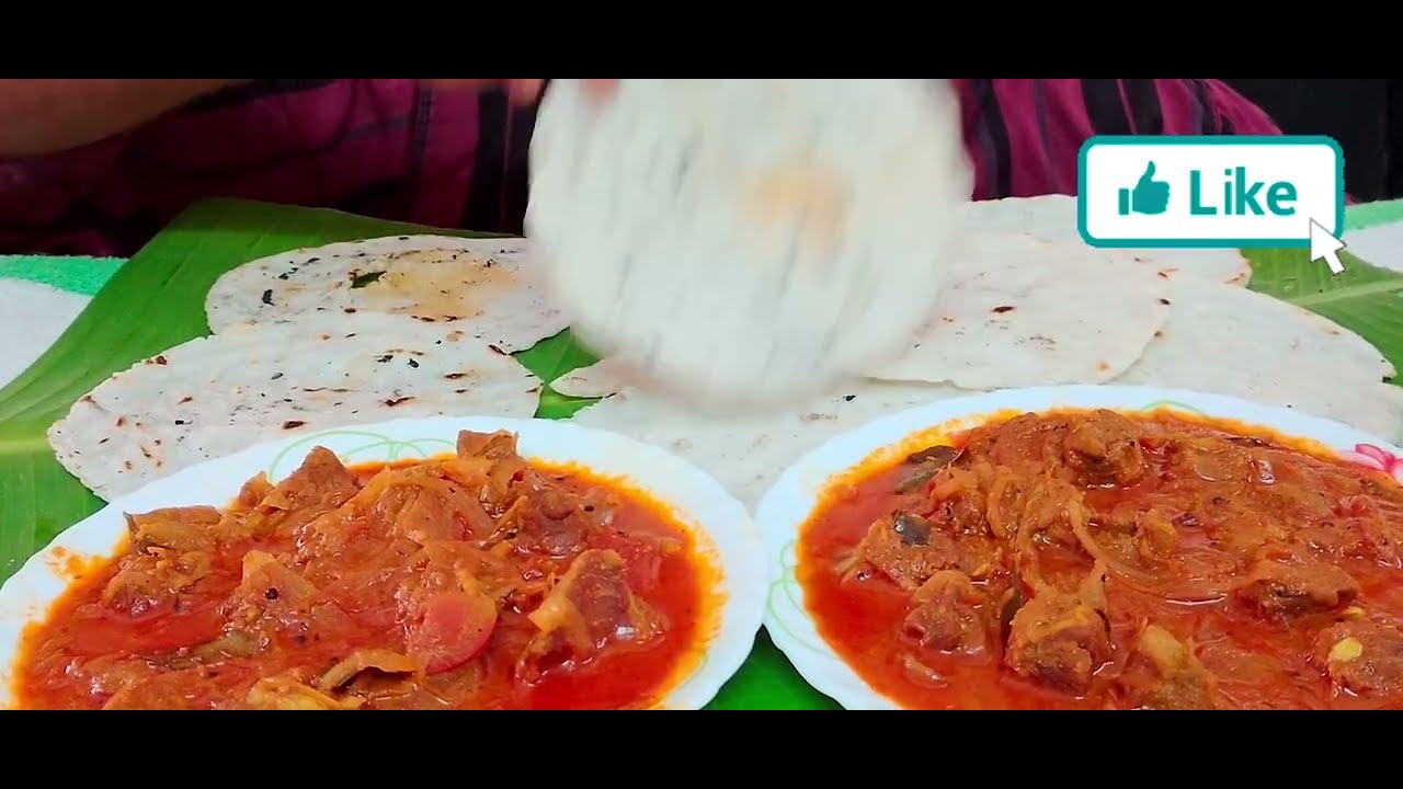 EATING MALABAR STYLE ഒരട്ടി / RICE ROTTI🥟 AND BEAF CURRY 🥩🧆